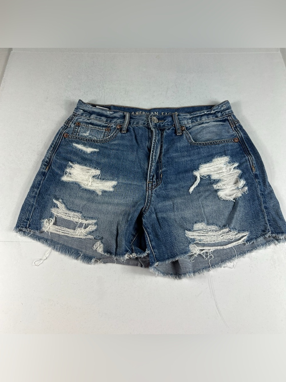 American Eagle Outfitters Distressed 90s Boyfriend Shorts